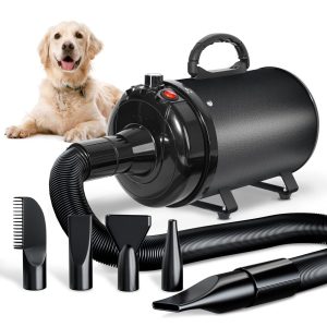 Pulseur professionnel pour chien 3000W 4 buses réglable